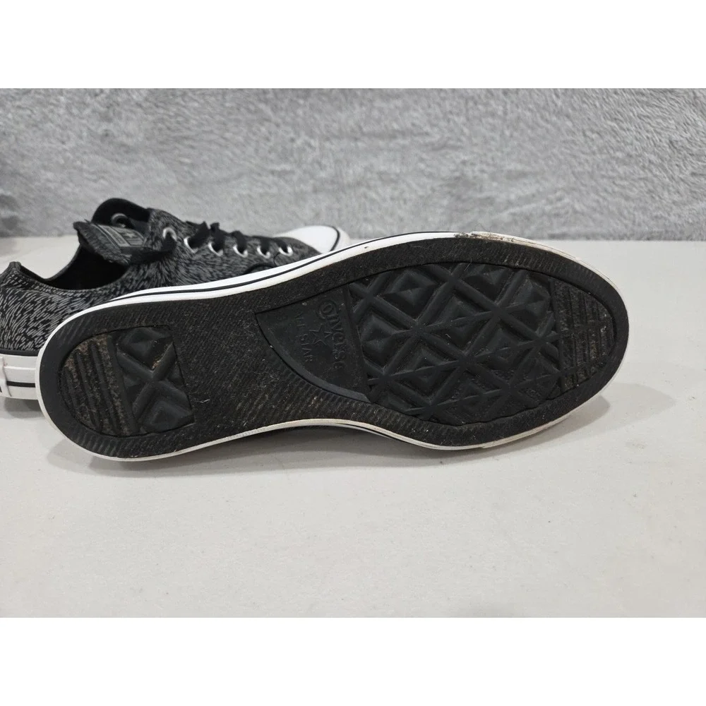 Converse Chuck Taylor Black Reflective Sneaker Animal Print Size 10 Women's